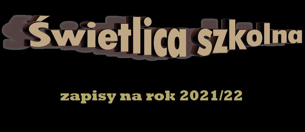 Napis świetlica szkolna