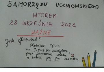 Wybory do Samorządu Uczniowskiego