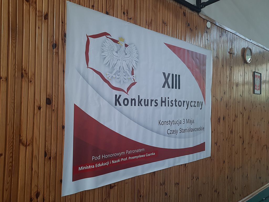 Konkurs historyczny pt. „Konstytucja 3 Maja – Czasy Stanisławowskie”